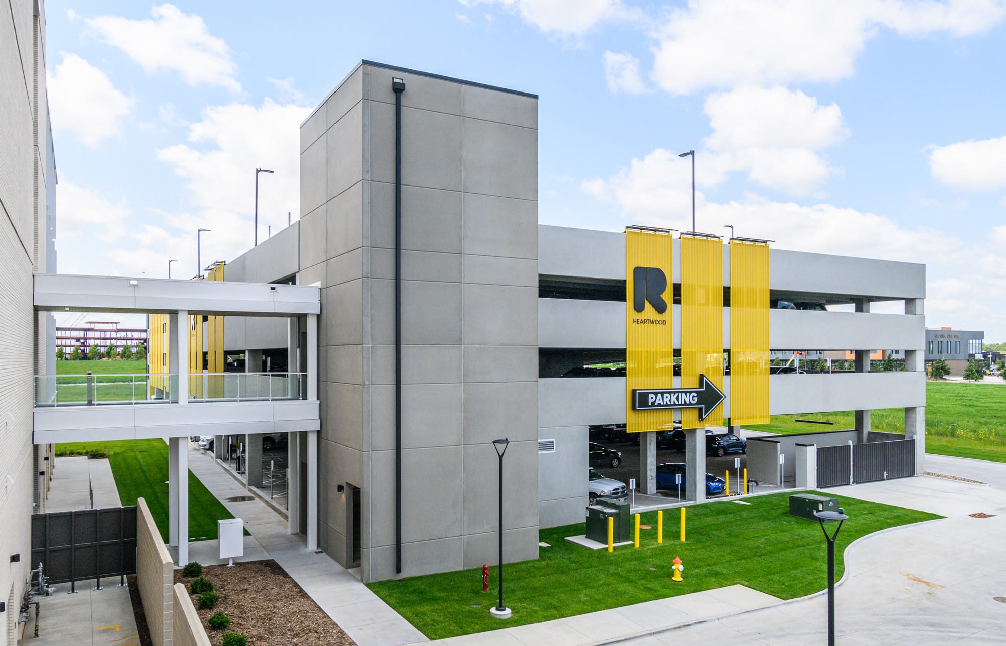 Class-A Office Building parking garage